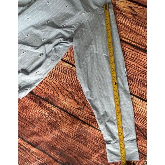 Future Collective Women's Long Sleeve Collared Embellished Button Down Shirt,‎ S - Picture 9 of 9
